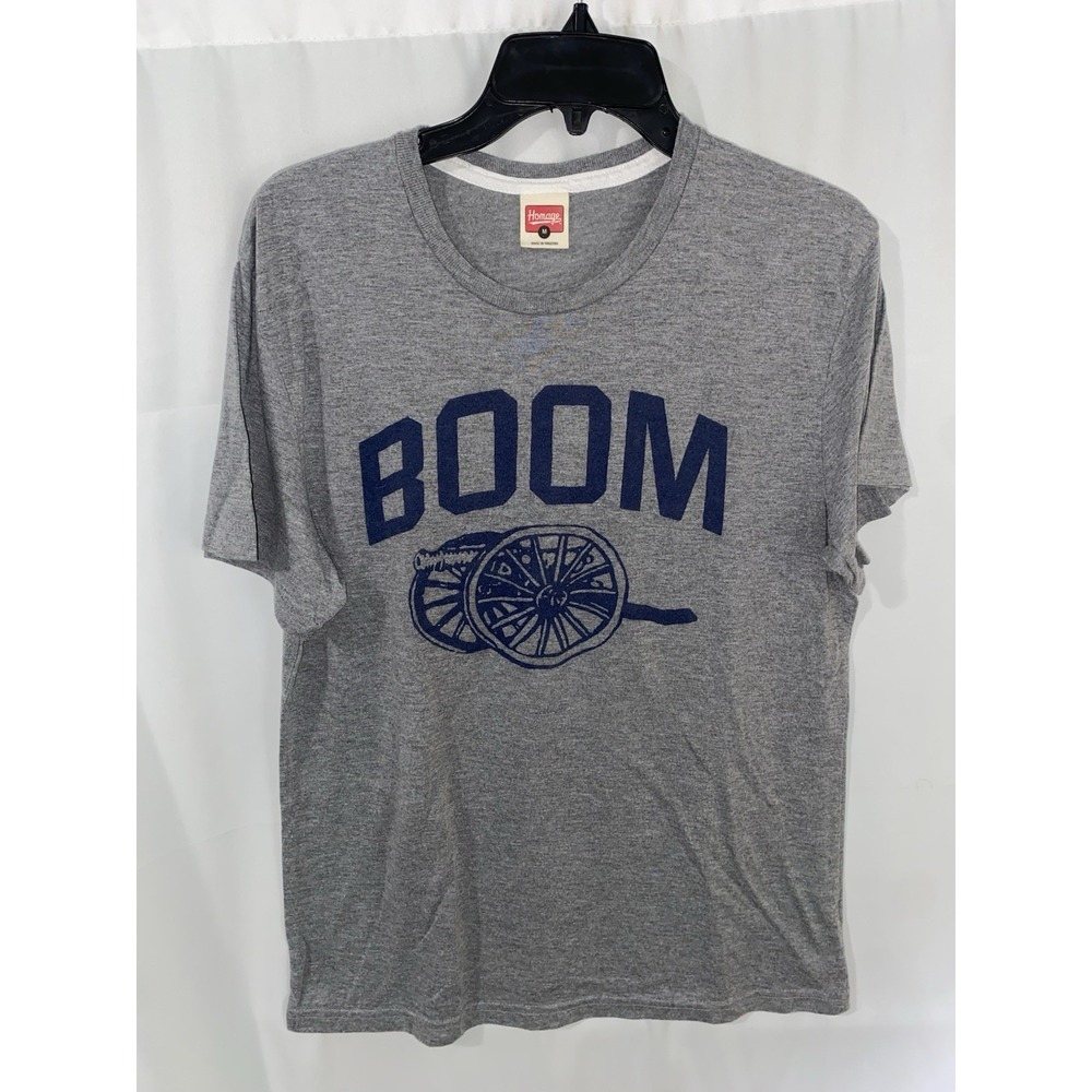 Homage Columbus Blue‎ Jackets Boom Cannon Hockey T Shirt Medium